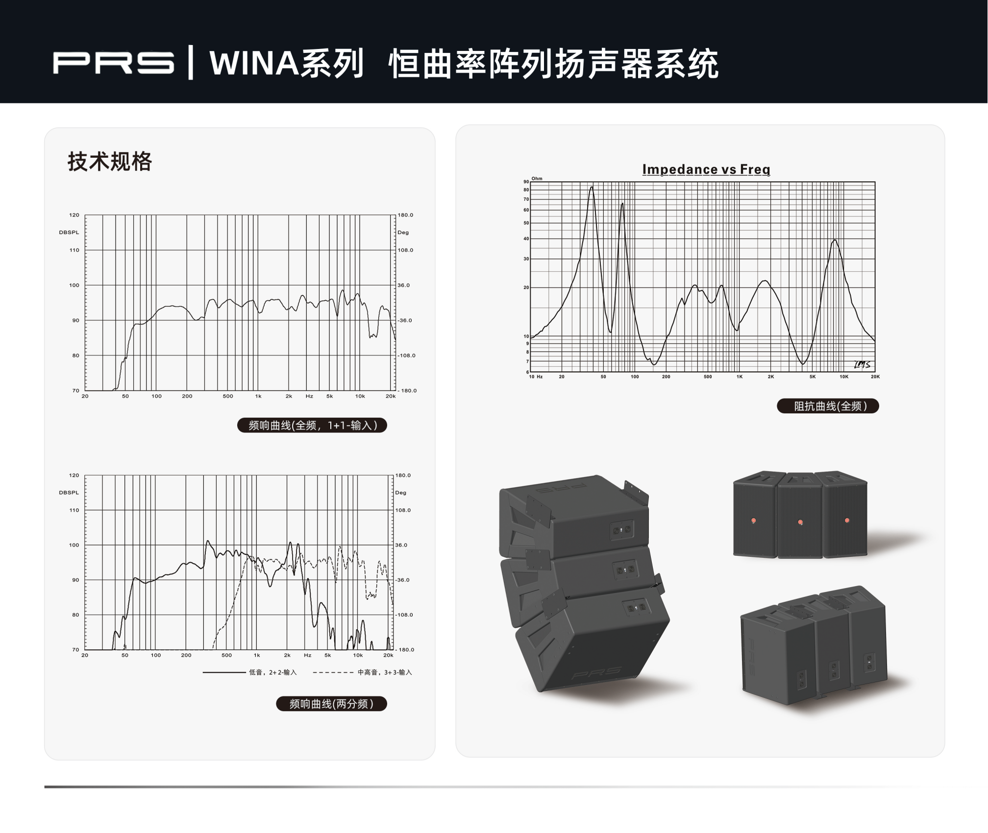 PRS PRS反差国产在线观看 WINA系列恒曲率阵列扬声器系统WINA312H/312W/312N/312I
